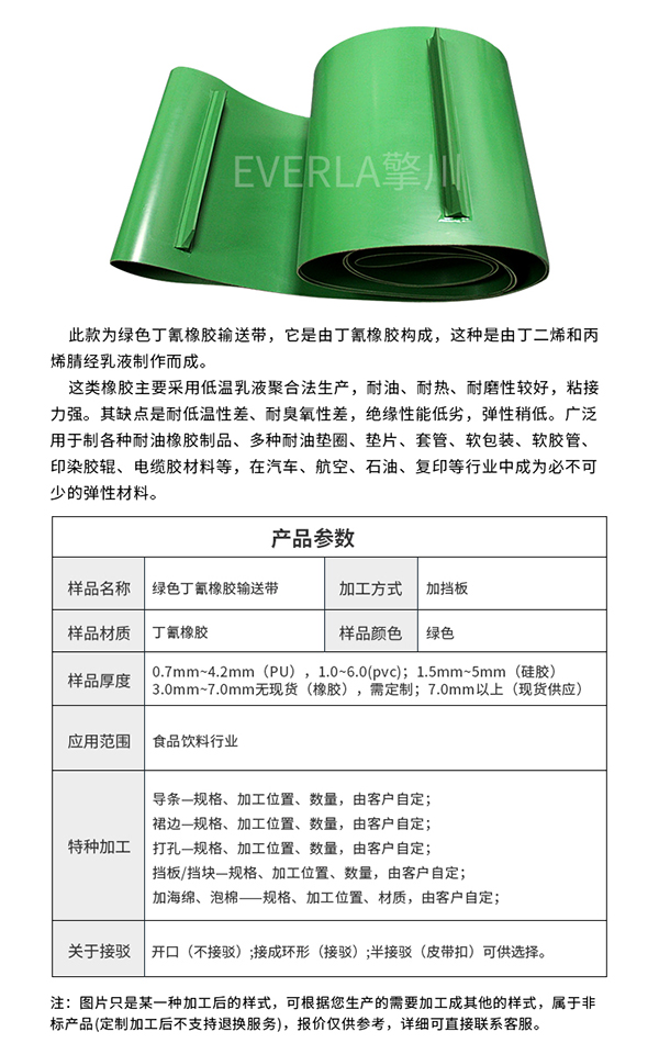 绿色食品输送带